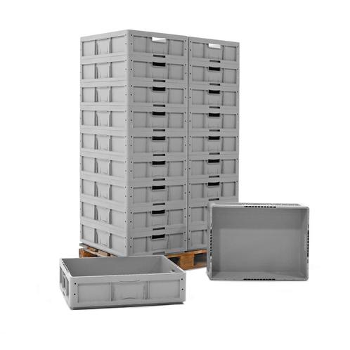 Gebruikte euronorm stapelbakken palletaanbieding alle wanden, Doe-het-zelf en Verbouw, Kratten en Dozen, Ophalen of Verzenden