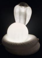 Lamp - Keramiek - Witte keramische lamp Cobra, jaren, Antiek en Kunst