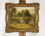 Henry Harris (1826-1878) - Schafe am Fluss