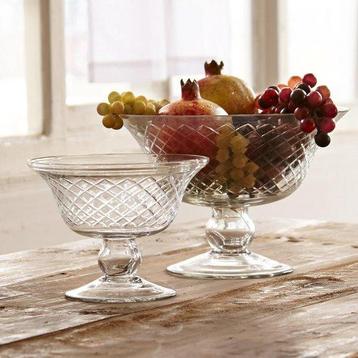 Loberon glazen schaal set van 2 beschikbaar voor biedingen