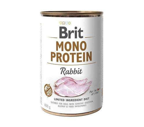 Brit Blik Mono Protein Rabbit 400 gr., Dieren en Toebehoren, Dierenvoeding, Ophalen of Verzenden