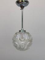 Plafondlamp - Glas, Verchroomd - Space Age hanglamp -
