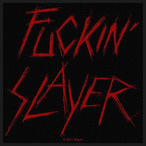 Slayer Fuckin' Slayer patch officiële merchandise, Verzamelen, Muziek, Artiesten en Beroemdheden, Kleding, Nieuw, Ophalen of Verzenden