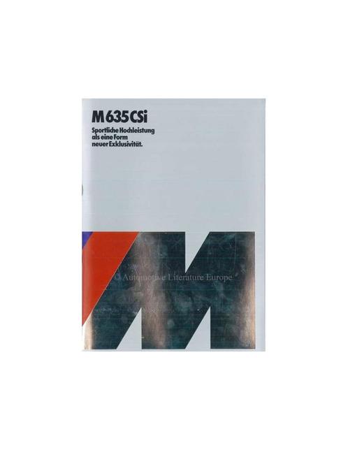 1983 BMW 6 SERIE BROCHURE DUITS, Boeken, Auto's | Folders en Tijdschriften, BMW