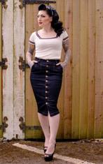 Rumble 59, High Waisted Jeans Skirt Second Skin., Kleding | Dames, Verzenden, Nieuw