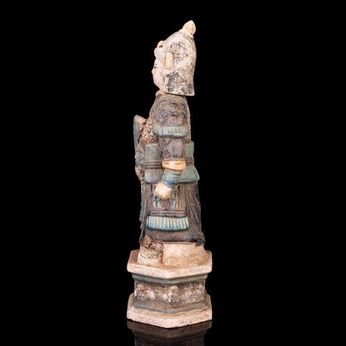 Oud-Chinees, Ming-dynastie Pottenbakker Strijder Figur, Antiek en Kunst, Antiek | Overige Antiek