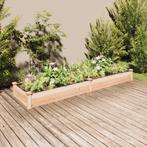 Plantenbak verhoogd met voering 240x60x25 cm massief vure..., Huis en Inrichting, Verzenden, Nieuw