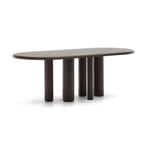 *WOONWINKEL* Kave Home Mailen Design Eettafel Ovaal Bruin Ho, Huis en Inrichting, Tafels | Eettafels, Verzenden, Nieuw
