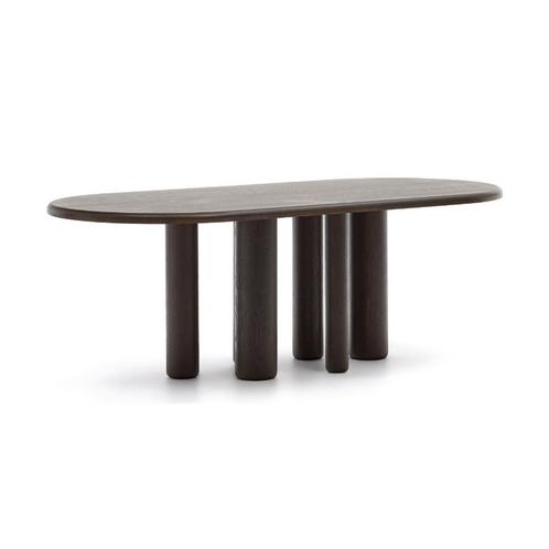 *WOONWINKEL* Kave Home Mailen Design Eettafel Ovaal Bruin Ho, Huis en Inrichting, Tafels | Eettafels, Nieuw, Verzenden