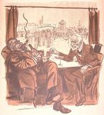 Spotprent Politiek en schaarste in Nederland tijdens Eers..., Antiek en Kunst, Kunst | Litho's en Zeefdrukken, Verzenden