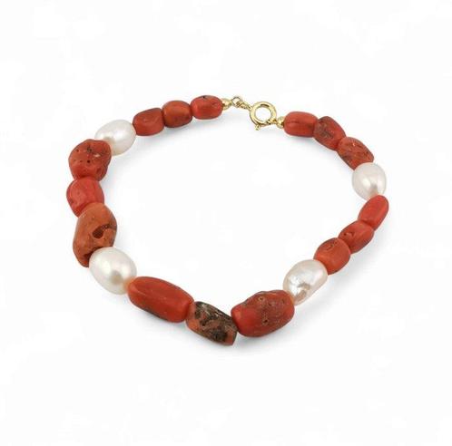 Koraal - Zilver - Armband - Italiaans vakmanschap, Verzamelen, Dierenverzamelingen