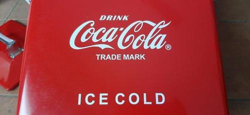 Ijsemmer - Coca Cola ijskoude drank - Staal, Antiek en Kunst, Antiek | Wandborden en Tegels