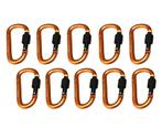 Set van 10 karabijnhaken, kleur 3: orange, 100 kg, Doe-het-zelf en Verbouw, Gereedschap | Handgereedschap, Ophalen of Verzenden