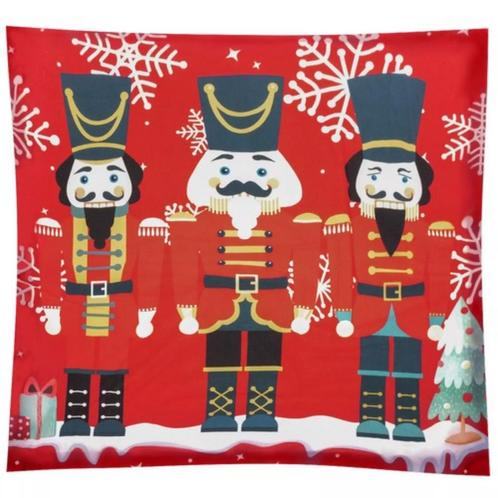 Ruhhy Notenkraker Kussensloop 40x40 cm - Voeg een Klassie..., Diversen, Kerst, Nieuw, Ophalen of Verzenden