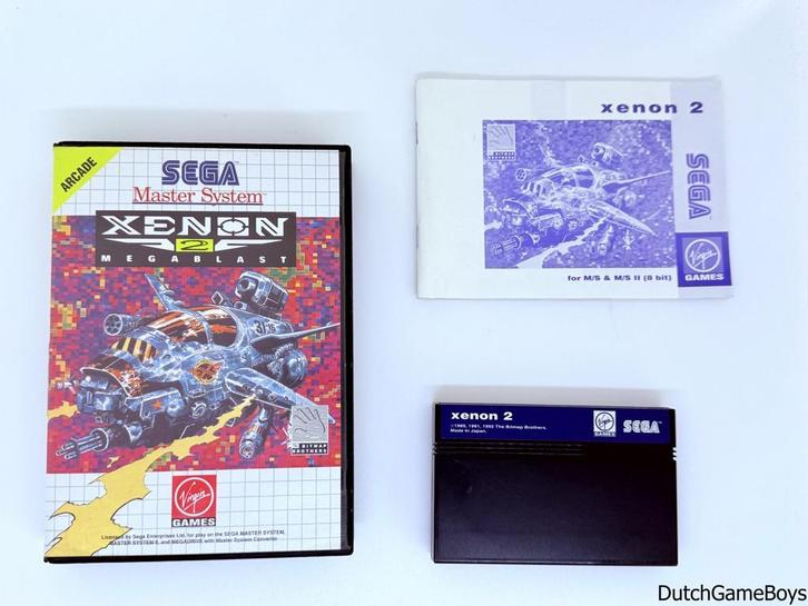 Sega Master System - Xenon 2 - Megablast, Spelcomputers en Games, Games | Sega, Gebruikt, Verzenden