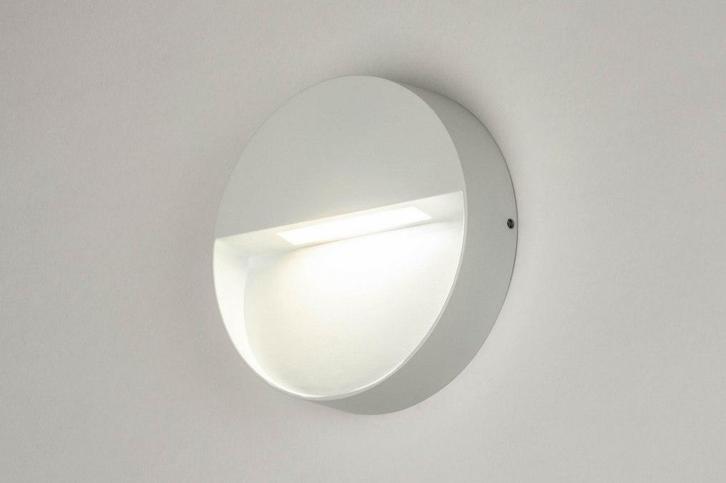 Rietveld Wandlampen - Wit - Metaal, Aluminium, Huis en Inrichting, Lampen | Wandlampen, Verzenden