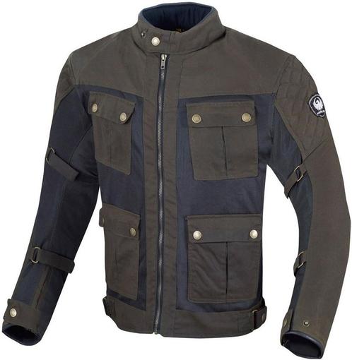Merlin Chigwell Utility Olijfgroen Wax Motorjas, Motoren, Kleding | Motorkleding, Heren, Nieuw met kaartje, Jas | textiel, Verzenden