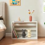 [en.casa] Bijzettafel Rønde 43x64x33 cm wit, Huis en Inrichting, Tafels | Bijzettafels, Verzenden, Nieuw