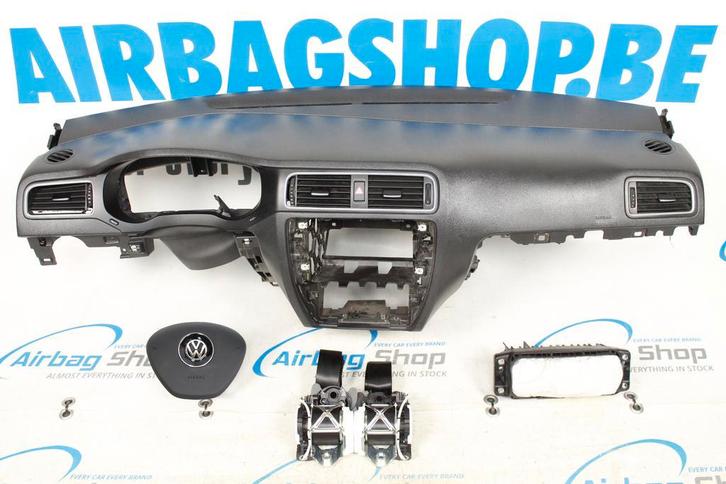 AIRBAG SET – DASHBOARD ZWART VOLKSWAGEN JETTA (2011-HEDEN), Auto-onderdelen, Dashboard en Schakelaars, Gebruikt, Volkswagen