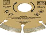 Benson Universele diamantschijf - getand - Ø 115 mm - voo.., Doe-het-zelf en Verbouw, Gereedschap | Slijpmachines, Ophalen of Verzenden