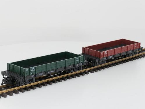 LGB 42610 DR-Niederbordwagen, 2 Stück (grootspoor), Hobby en Vrije tijd, Modeltreinen | Overige schalen, Overige typen, Gebruikt