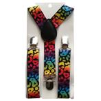 Fako Fashion - Kinder Bretels - Print - Vlekken - 65cm -, Verzenden, Nieuw