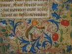 Miniatuur getijdenboek Johannes  aap, vogel Frankrijk 1470, Antiek en Kunst, Antiek | Boeken en Bijbels, Verzenden