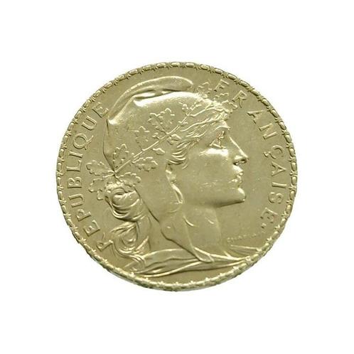 Frankrijk. 20 Francs 1913 Marianne, Postzegels en Munten, Edelmetalen en Baren