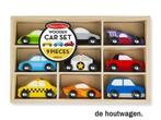 houten autos set in houten opbergkist - houten auto, Kinderen en Baby's, Speelgoed | Houten speelgoed, Ophalen of Verzenden, Nieuw