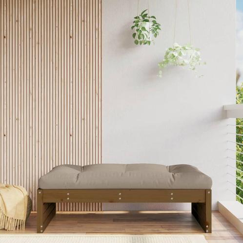 vidaXL Tuinvoetenbank 120x80 cm massief grenenhout, Tuin en Terras, Tuinsets en Loungesets, Nieuw, Verzenden