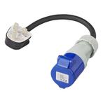 ProPlus Verloopkabel - 40 cm - UK stekker naar CEE - IP44..., Ophalen of Verzenden, Nieuw