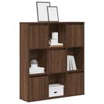 vidaXL Boekenkast 89x24x101,5 cm bewerkt hout bruin, Huis en Inrichting, Verzenden, Nieuw, Overige houtsoorten