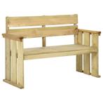 vidaXL Tuinbank 121 cm geïmpregneerd grenenhout, Tuin en Terras, Tuinbanken, Verzenden, Nieuw