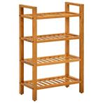 vidaXL Schoenenrek met 4 schappen 50x27x80 cm massief, Huis en Inrichting, Verzenden, Nieuw