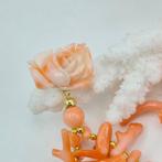 Koraal - Zilver, Verguld - Oorbellen - CORALLO ROSATO, Antiek en Kunst