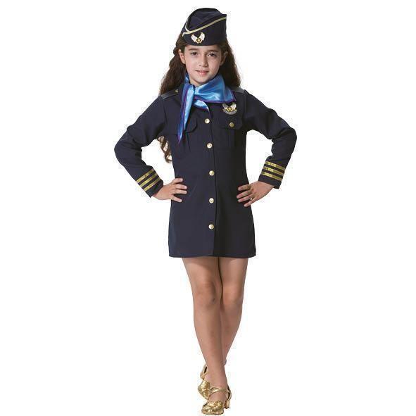 Stewardess kostuum kind, Kleding | Dames, Carnavalskleding en Feestkleding, Nieuw, Ophalen of Verzenden
