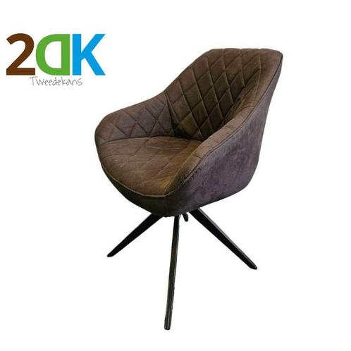 2DK - eetkamerstoel Neil draaivoet lederlook Toronto antra, Huis en Inrichting, Stoelen, Nieuw, Stof, Ophalen of Verzenden