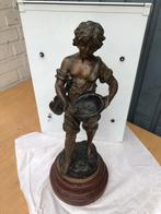Straat muzikant  van LF Moreo, Antiek en Kunst, Ophalen, Brons