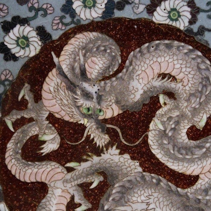 Plat en cloisonné email - Dragon - 19° Z. - Japan - Meiji, Antiek en Kunst, Antiek | Overige Antiek