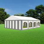 Partytent 6x8 PVC - Premium | Grijs / wit, Tuin en Terras, Partytenten, Verzenden, Partytent, 6 meter of meer, Nieuw