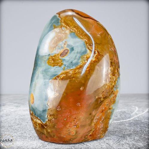Natuurlijk zeer artistiek veelkleurig jaspis Vrije vorm-, Verzamelen, Mineralen en Fossielen