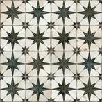 Vintage vloertegel wandtegel fs star n zwart 45x45cm 4 in, Ophalen, Keramiek, Nieuw, 10 m² of meer