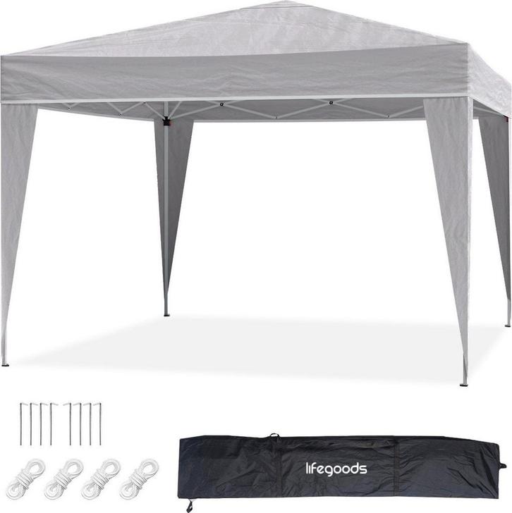 2dekans | LifeGoods Partytent - Paviljoen - 3x3 m - Easy Up, Tuin en Terras, Partytenten, Zo goed als nieuw, Ophalen of Verzenden