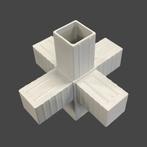 Hoekstuk met 6 poten geschikt voor kokerprofiel 40x40x2 mm, Ophalen of Verzenden, Nieuw