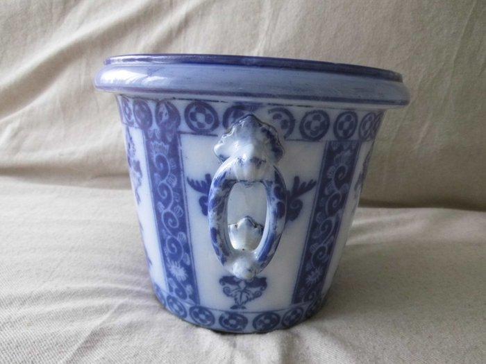 Petrus Regout - Bloempot - decor japansch - Aardewerk -, Antiek en Kunst, Antiek | Glas en Kristal