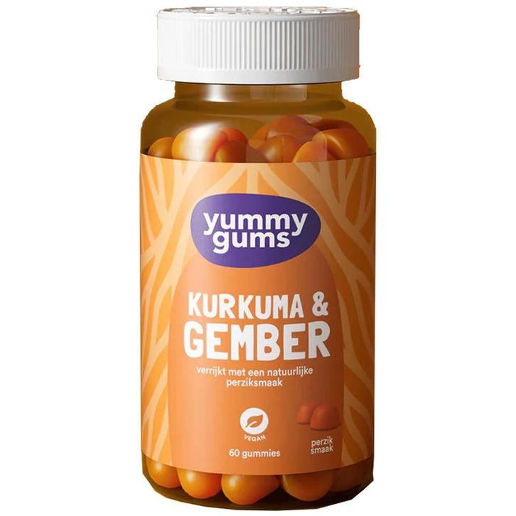 Yummygums   Kurkuma & Gember  60 Gummies, Sieraden, Tassen en Uiterlijk, Uiterlijk | Haarverzorging, Nieuw, Verzenden