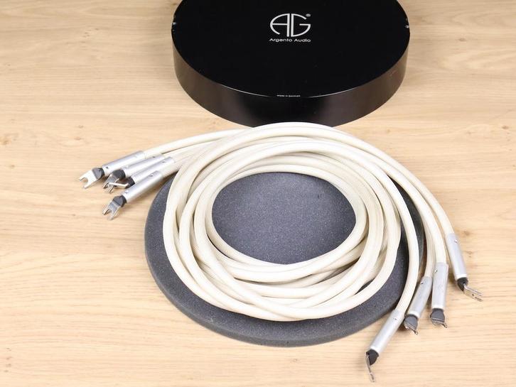 Argento Audio Flow silver highend audio speaker cables 2,5 m, Audio, Tv en Foto, Audiokabels en Televisiekabels, Overige kabels