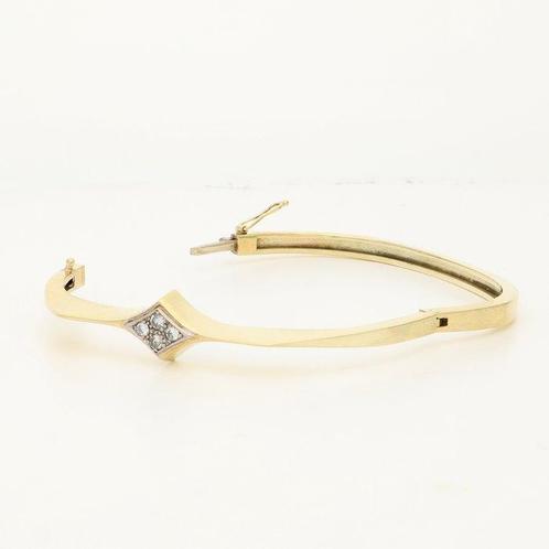 Armband - 14 karaat Geel goud Diamant (Natuurlijk), Sieraden, Tassen en Uiterlijk, Armbanden