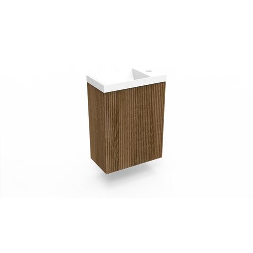 Fonteinkast Cafe Oak Arcqua Ridge 40x55x28 cm Incl. Fontein, Doe-het-zelf en Verbouw, Sanitair, Bad, Nieuw, Ophalen of Verzenden