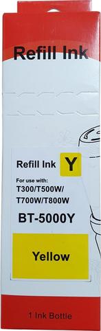 Huismerk Brother BT5000Y inktfles geel, Verzenden, Nieuw, Huismerk